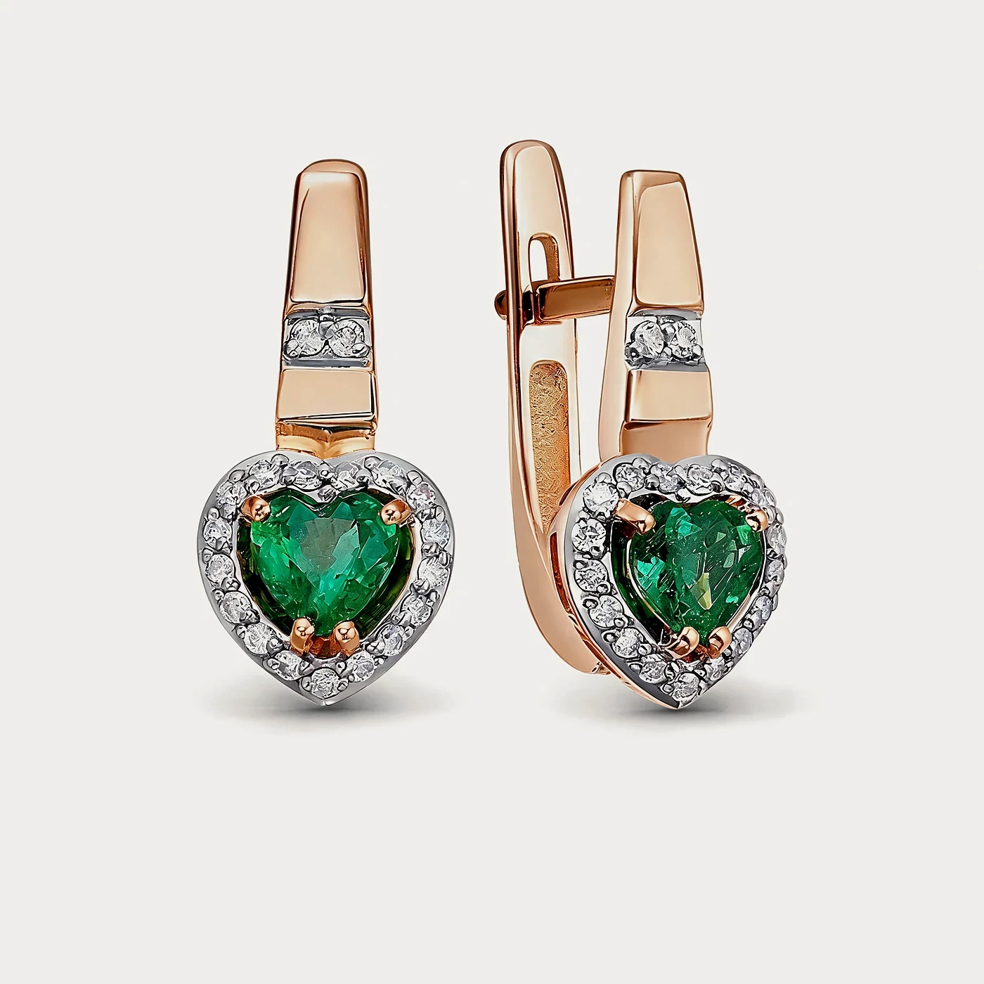 Серьги из розового золота 585 пробы — Au 585