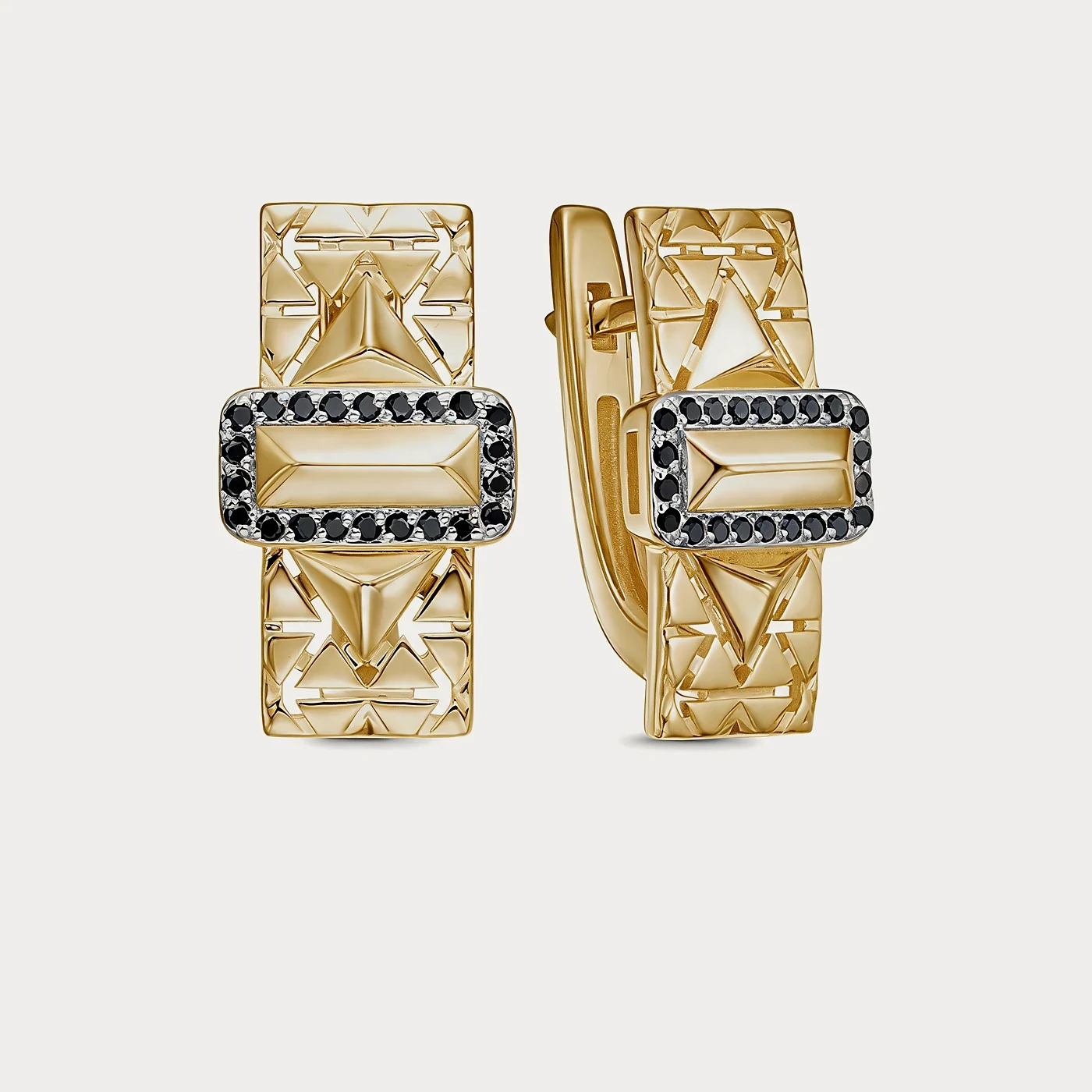 Серьги из жёлтого золота 585 пробы — Au 585