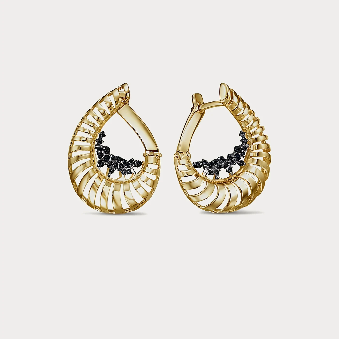 Серьги из жёлтого золота 585 пробы — Au 585