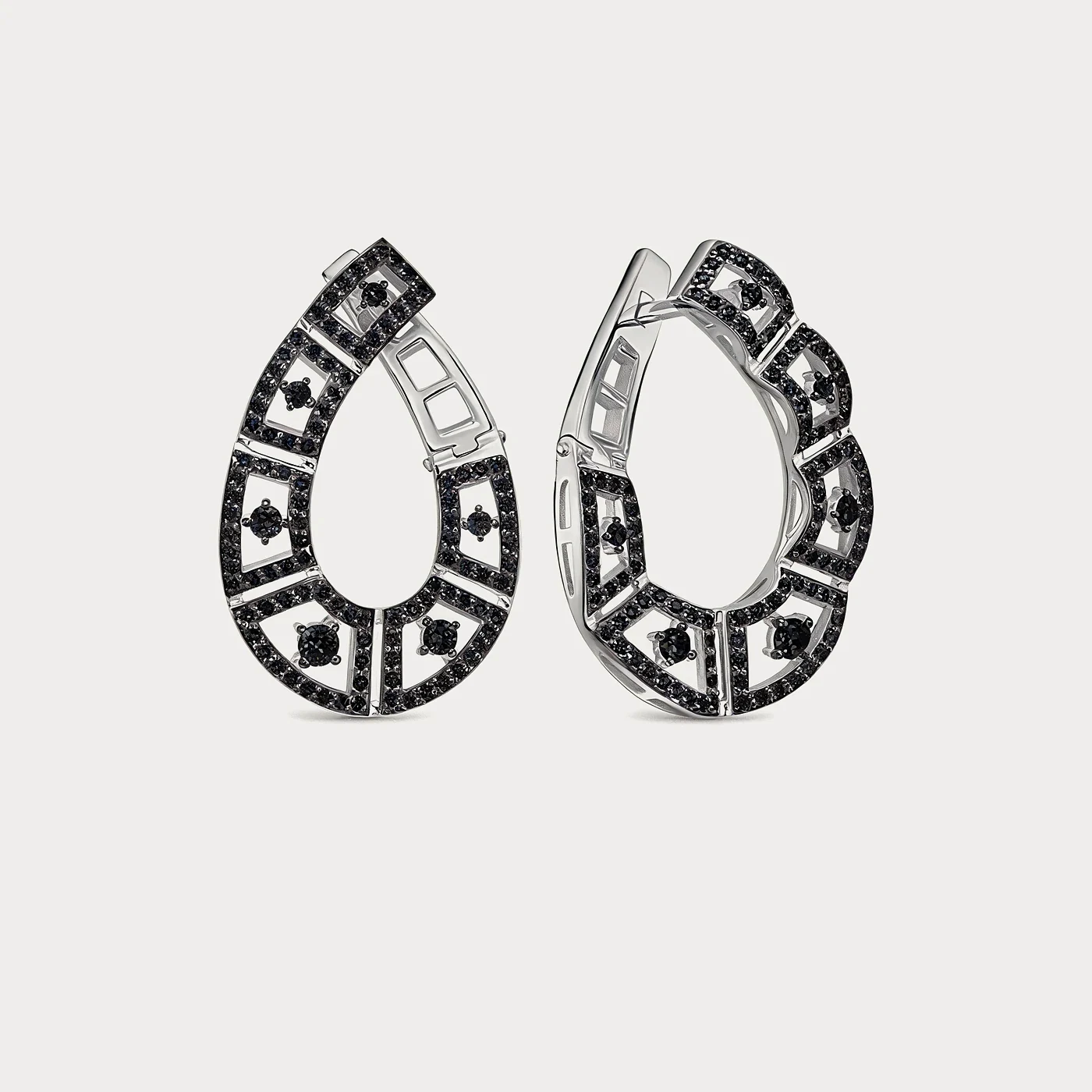 Серьги из белого золота 585 пробы — Au 585