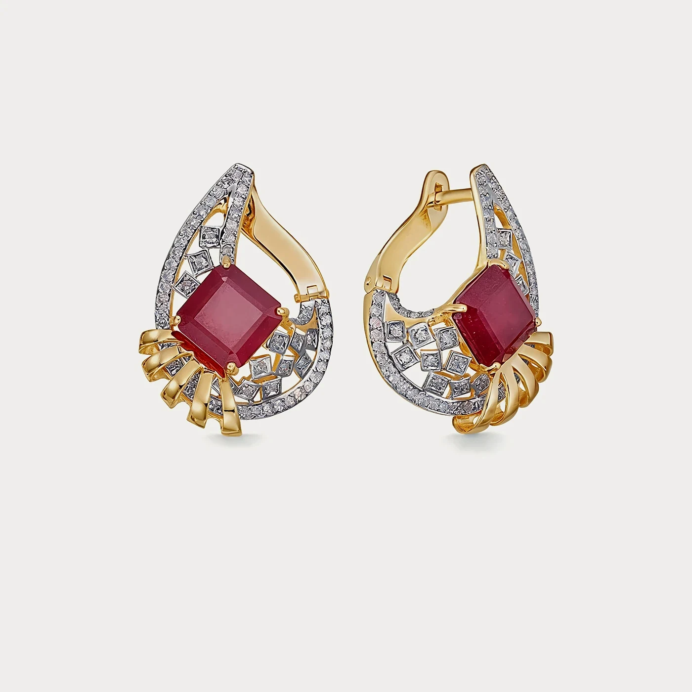 Серьги из жёлтого золота 585 пробы — Au 585